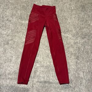 Old Navy Womens Active Pants Size XS Red Go-Dry Joggers Compression Leggings